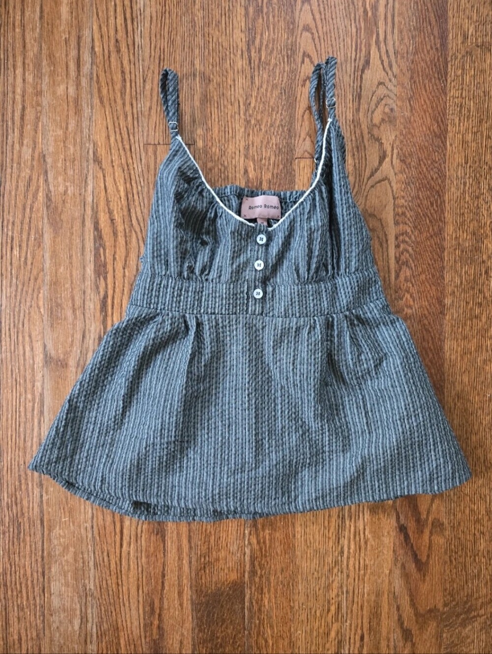 Romeo | Charcoal Sleeveless Top | ⁰ñSize M